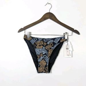 FAITHFULL THE BRAND Palermo Paisley Bikini Bottoms NEW Size Medium